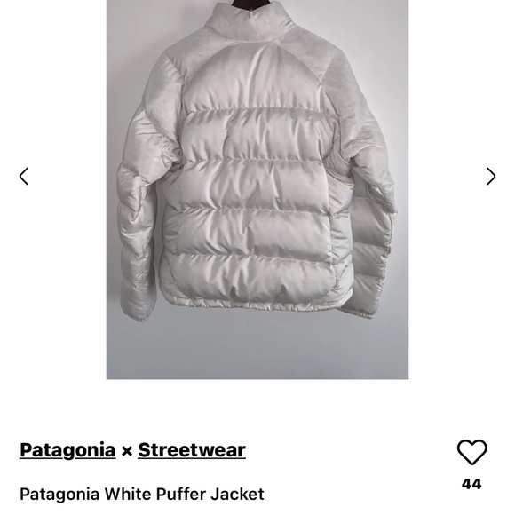 Patagonia white goose down puffer jacket medium - Picture 2 of 14